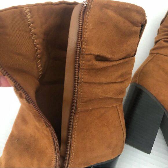 APT. 9 Fabiola Women’s Fashion Slouchy Boots Brown Mid Shalf 3” Heel Siz… - Picture 4 of 8